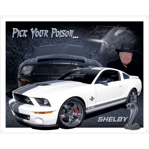 Ford Shelby Mustang Pick Your Poison... fémplakát 40,5 x 31,5 "TACD1610"