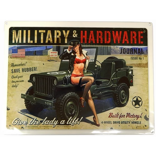 MILITARY & HARDWARE Jeep fémplakát 40 x 30 "TACSP2357"