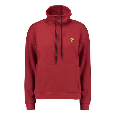 Ferrari SF női tölcséres nyakú pulóver piros 