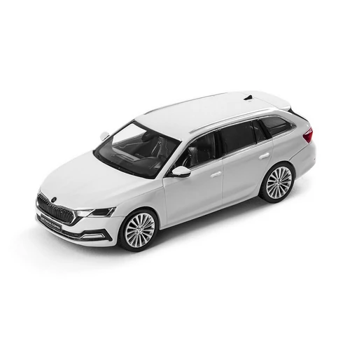 Skoda Octavia Combi A8 moon white modell autó 1:43