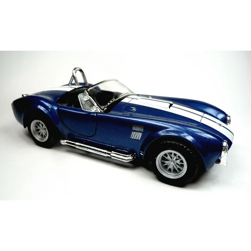 1965 Shelby Cobra 427 S/C kék hátrahúzós autó 1:32
