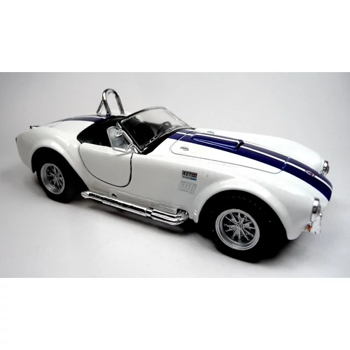 1965 Shelby Cobra 427 S/C fehér hátrahúzós autó 1:32