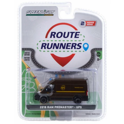 2018 RAM PROMASTER - UPS modell autó 1:64 (8,5cm)