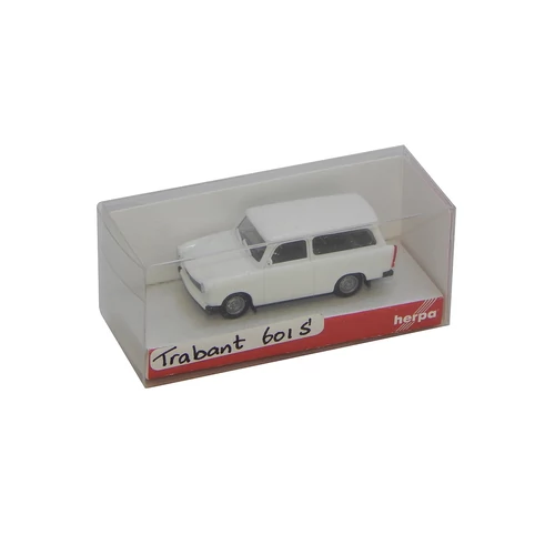 Trabant 601s universal white modell autó 1:87