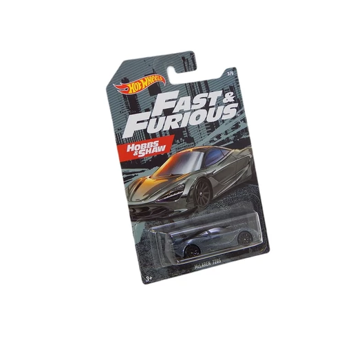 Hobbs&Shaw Mclaren 720S blue autó 1:64