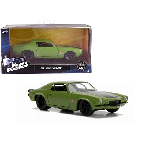 1973 Chevy Camaro F-Bomb green F&F modell autó 1:32