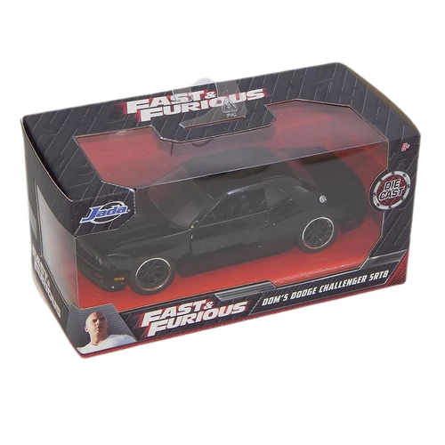 Dom'S Dodge Challenger SRT8 fekete modell autó 1:32