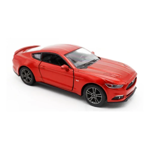 Ford Mustang GT 2015 bordó metál hátrahúzós autó 1:38