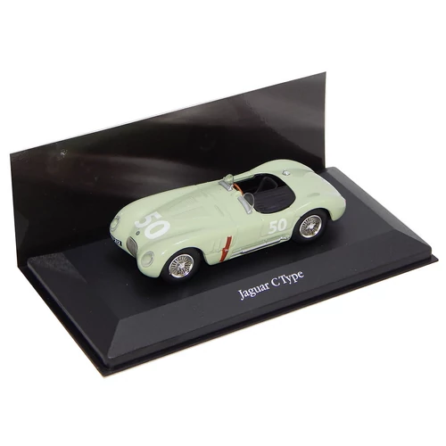 Jaguar C Type  #50 sirstirling moss gp reims light green modell autó 1:43