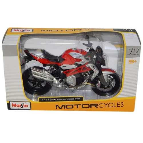 MV Agusta Brutale 1090RR piros/ezüst modell 1:12