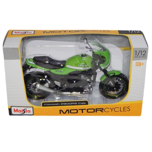 Kawasaki Z900RS Cafe zöld/fekete modell 1:12