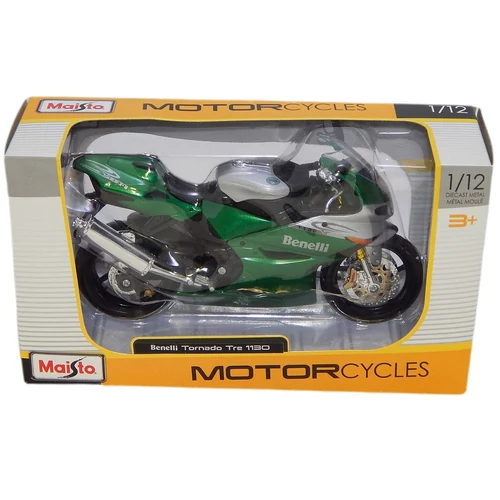 Benelli Tornado Tre 1130 zöld/ezüst modell 1:12