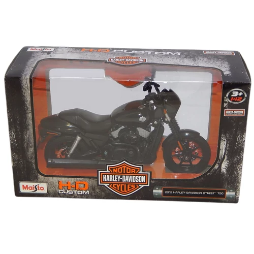 Harley Davidson 2015 Street 750 fekete modell 1:12