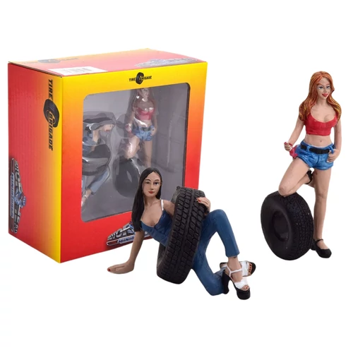 MOTORHEAD Tire Brigade Set #6 #772 Vel & Andie figura modell 1:18