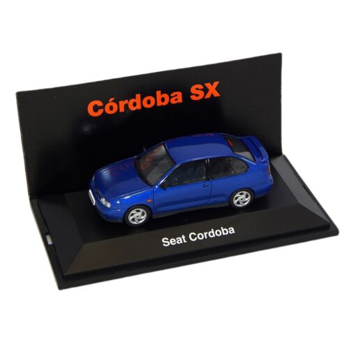 Seat Cordoba blue Dealer packaging modell autó 1:43