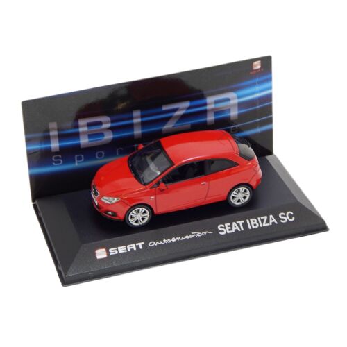 2013 Seat Ibiza SC red Dealer packaging modell autó 1:43