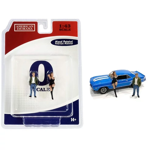 AMERICAN DIORAMA "70s Style Figure-Set I" figura szett modell 1:43