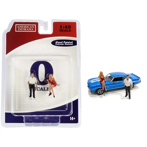 AMERICAN DIORAMA "70s Style Figure-Set II" figura szett modell 1:43