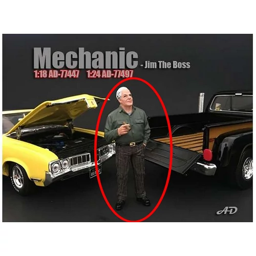 Mechanic "Jim The Boss" figura modell kiegészítő 1:18