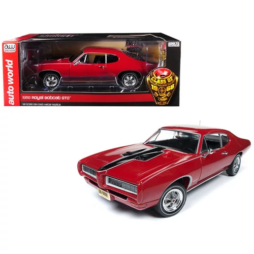 1968 Royal Bobcat Pontiac GTO red/black modell autó 1:18