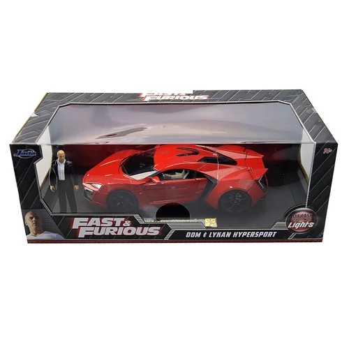 F&F Dom & Lykan Hypersport with lights szett modell autó 1:18