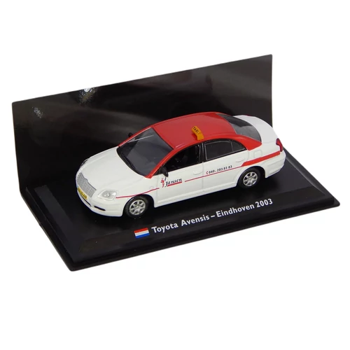 TAXI Toyota Avensis-Eindhoven 2003 white modell autó 1:43