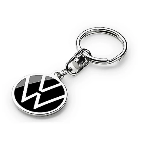 VW fém kulcstartó fekete/fém
