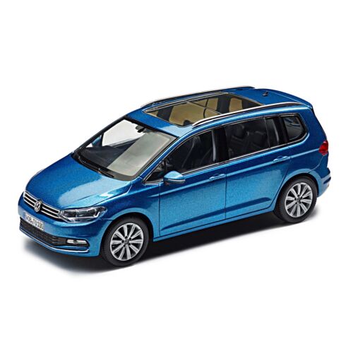 Volkswagen Touran 2015 modell autó 1:43 caribbean blue metallic