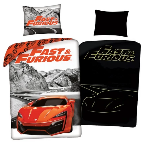 Fast & Furious Halálos iramban 'Lykan Hypersport' ágyneműhuzat szett 140 x 200 + 70 x 90 cm