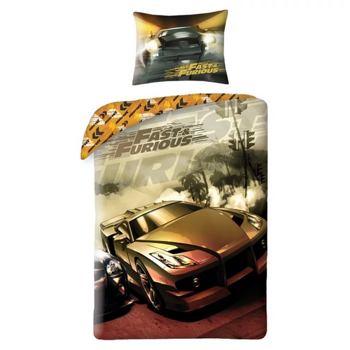 Fast & Furious Halálos iramban 'gold design' ágyneműhuzat szett 140 x 200 + 70 x 90 cm
