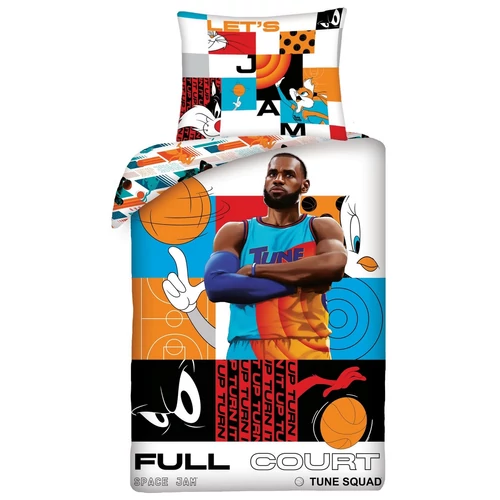 Space Jam 'Let's Jam, Full court' ágyneműhuzat szett 140 x 200 + 70 x 90 cm