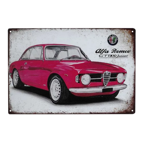 Alfa Romeo GT 1300 Junior fémplakát 20 x 30 cm