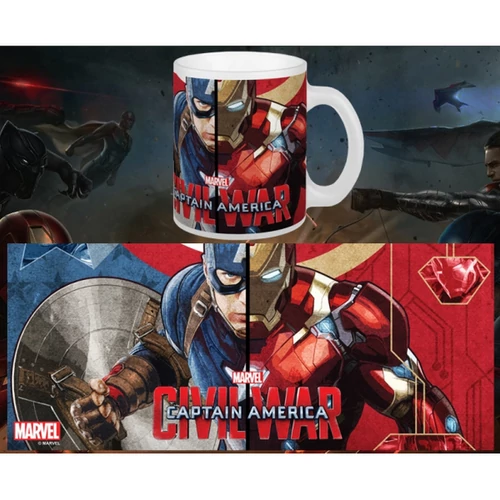 Amerika Kapitány: Polgárháború 'válassz oldalt' porcelán bögre 300ml