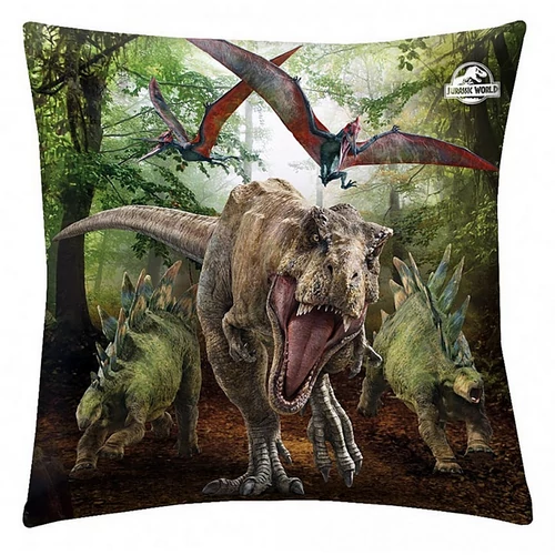 Jurassic World 'dinoszauruszok' díszpárna 40 x 40 cm