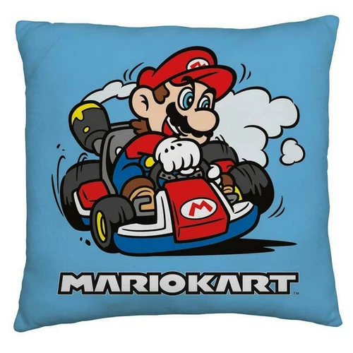 Super Mario 'Mariokart' díszpárna 40 x 40 cm