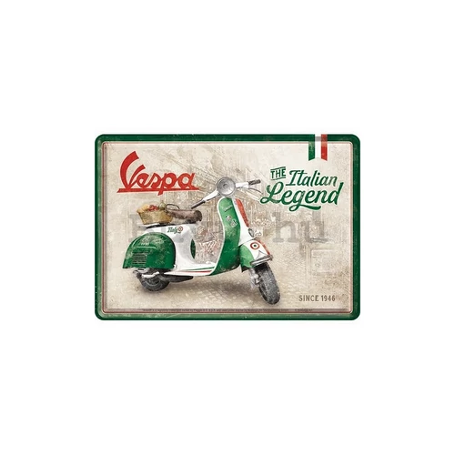 Vespa fémképeslap borítékkal "The Italian Legend"