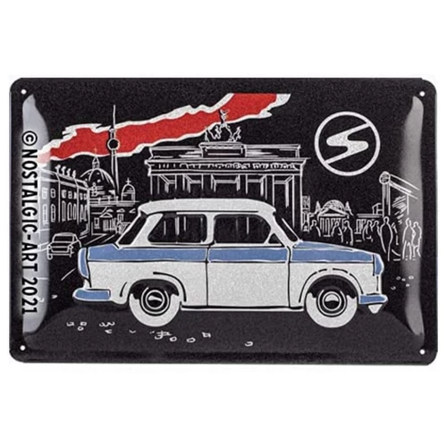 Trabant dombornyomott fémplakát 30 x 20 cm "22330"
