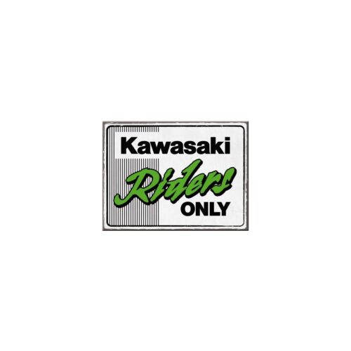 Kawasaki "Riders Only" hűtőmágnes "Logo" 6 x 8 cm