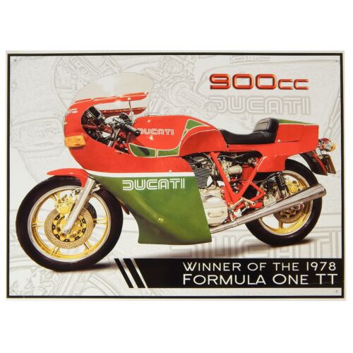 Ducati 900cc "Winner of the 1978 Formule one TT" fémplakát 41,3 x 30 cm "TACJO50919"