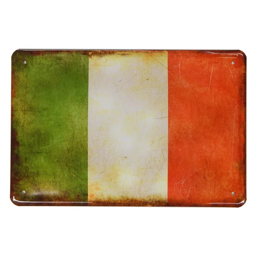 Italy dombornyomott fémplakát 30 x 20 cm 