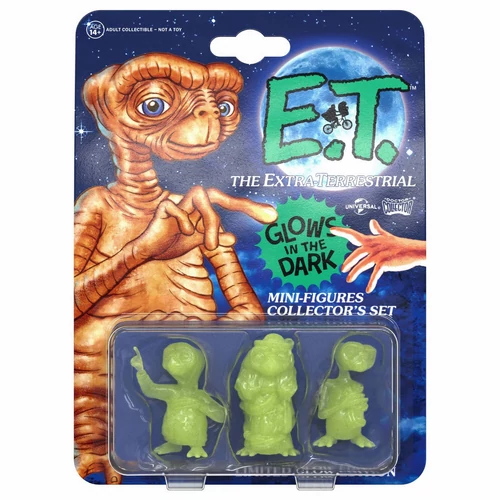 E.T. - A Földönkívüli 'világít a sötétben' mini figura 3 darabos csomag 1982 kiadás