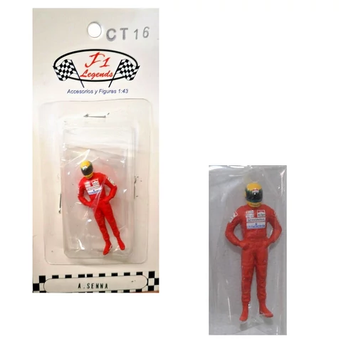 Cartrix F1 Legends Ayrton Senna red 1991 figura modell 1:43