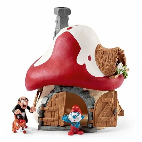 Hupikék Törpikék "Törpház figurákkal"  figura 21 cm