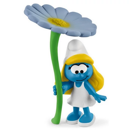 Hupikék Törpikék "Törpilla virággal"  figura 8 cm