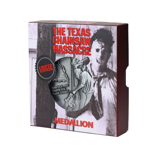 A Texasi Láncfűrészes Mészárlás Medallion logó 7,4 cm