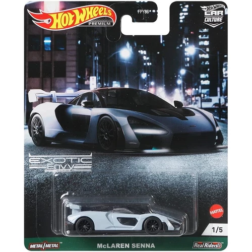 Car Culture realriders Exotic Envy McLaren Senna #1/5 Premium Hotwheels 1:64 