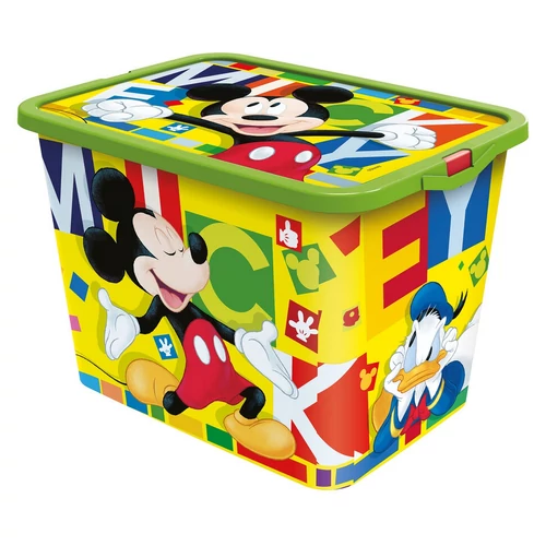 Mickey Mouse 'watercolors' fedeles játéktároló doboz 39 x 29 x 27,5 cm, 23 l