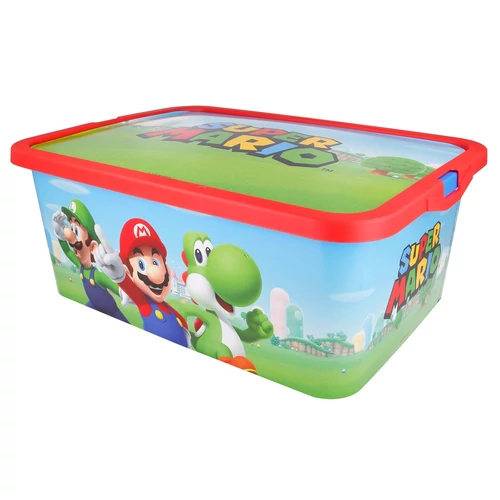 Super Mario '2020 Nintendo' fedeles játéktároló doboz 39 x 29 x 15 cm, 13 l