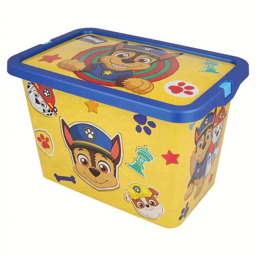 Mancsőrjárat 'paw patrol boy plain'  fedeles játéktároló doboz 29 x 19 x 18,5 cm, 7 l