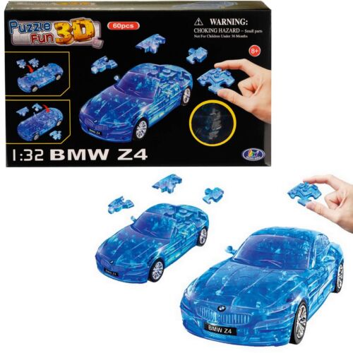 3D autós puzzle BMW Z4 1:32 clear blue